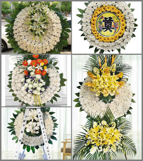 山东青岛莱西市姜山镇吕家寄马埠村花圈速递